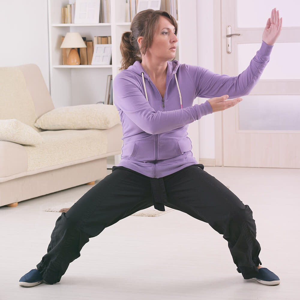 Woman Doing Qi Gong